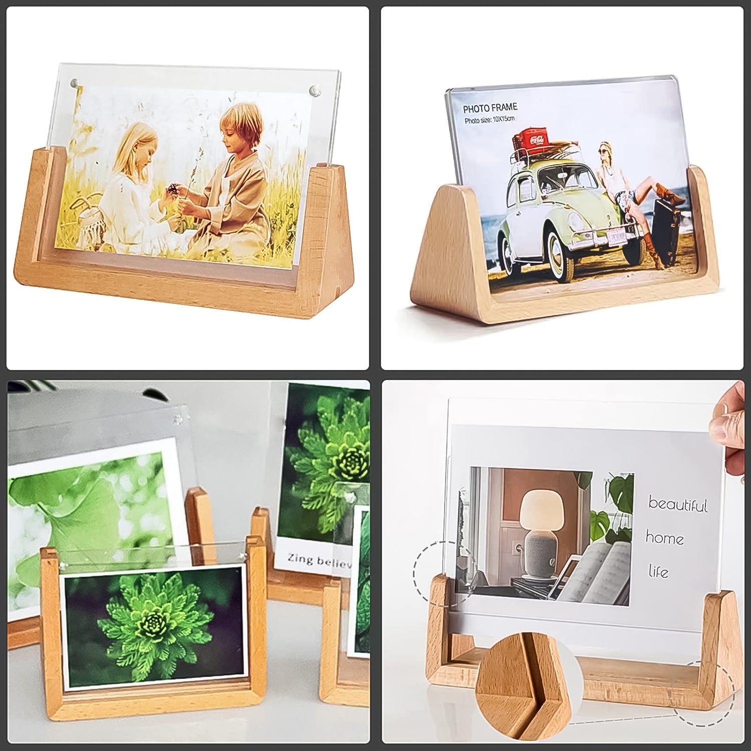 Wooden Picture Stand, Photo Frame Stand (1 Pc)  Wooden Picture Stand, Photo Frame Stand (1 Pc)